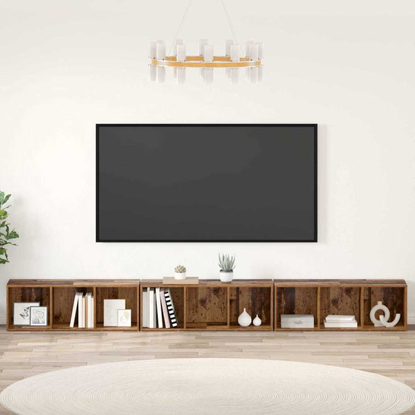 TV-Schrank Set 3-teilig Altholz