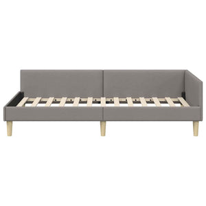 Eckbettgestell Taupe 90x200 cm