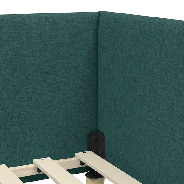 Eckbettgestell Dunkelgrün 80x200 cm