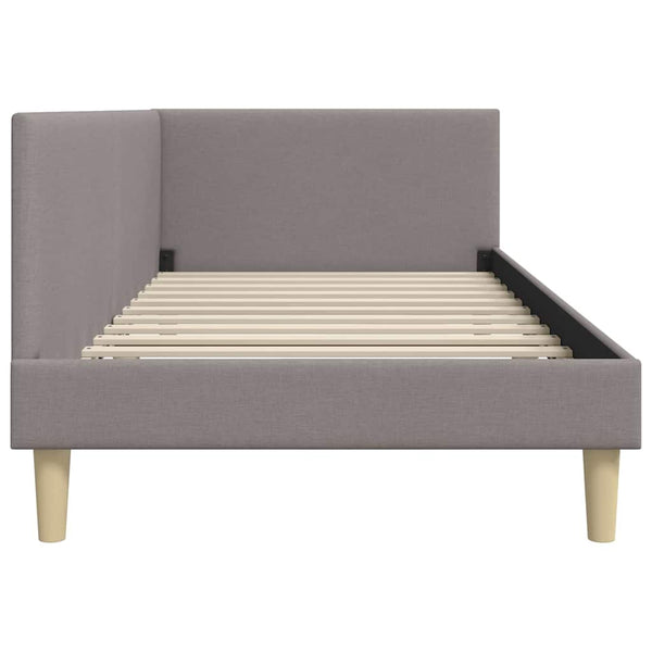 Eckbettgestell Taupe 80x200 cm