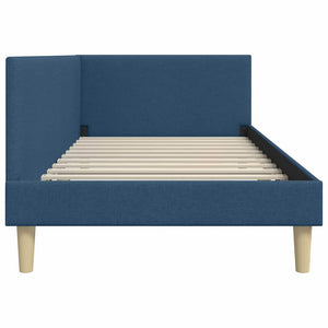 Blaues Eckbett 80x200 cm