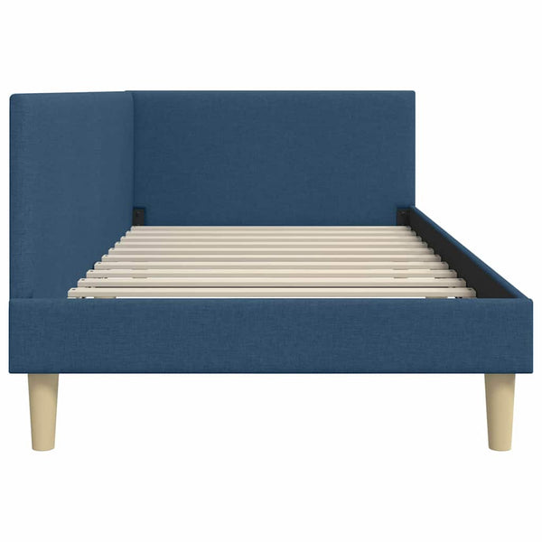 Blaues Eckbett 80x200 cm