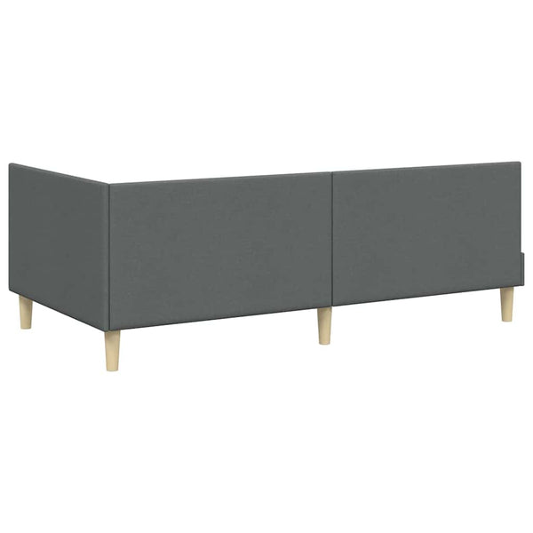 Eckbettgestell Dunkelgrau 90x190 cm