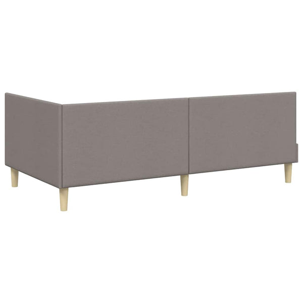 Eckbettgestell Taupe 90x190 cm