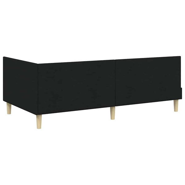 Eckbettgestell Schwarz 90x200 cm