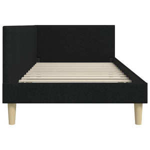 Eckbettgestell Schwarz 90x200 cm