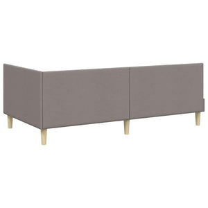 Eckbettgestell Taupe 100x200 cm
