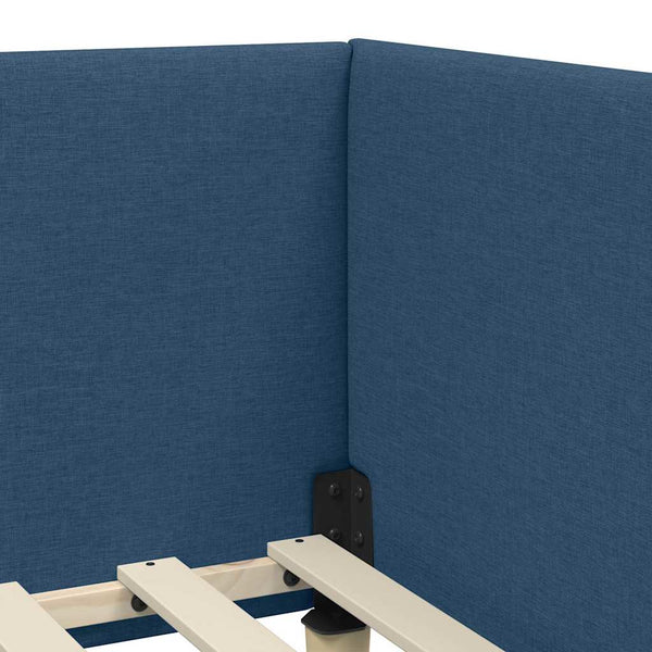 Eckbettgestell Blau 100x200 cm
