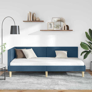 Eckbettgestell Blau 100x200 cm