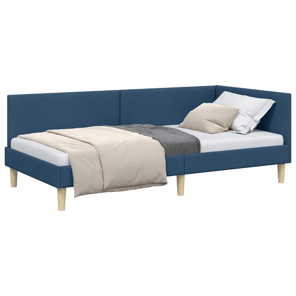 Eckbettgestell Blau 100x200 cm