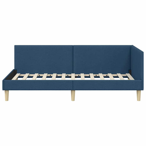 Eckbettgestell Blau 100x200 cm