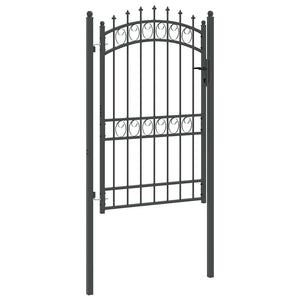 Gartentor Emmen 200x100 cm mit Spitzen