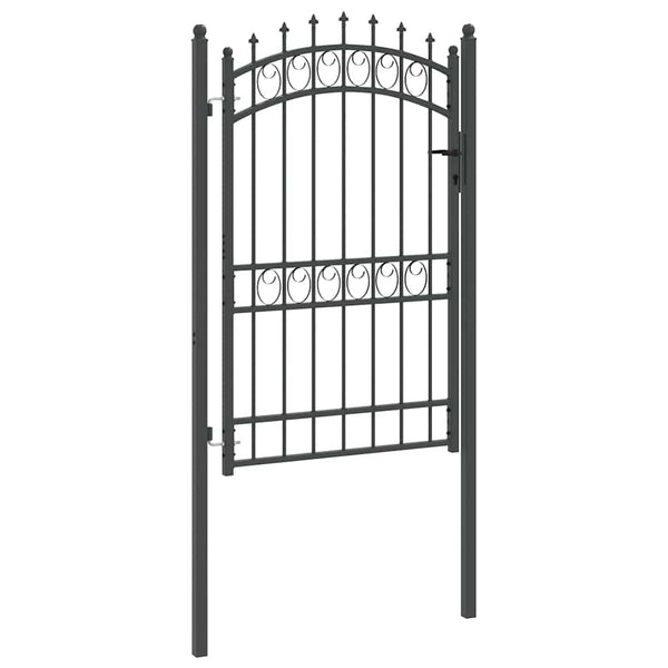 Gartentor Emmen 200x100 cm mit Spitzen