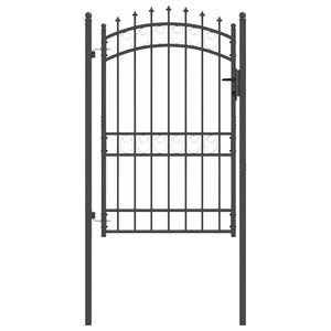 Gartentor Emmen 200x100 cm mit Spitzen