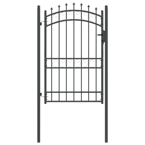Gartentor Emmen 200x100 cm mit Spitzen