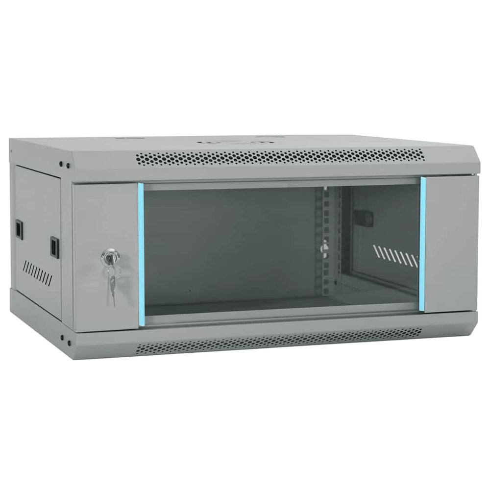 Netzwerkschrank Stahl Grau 60x45x28cm