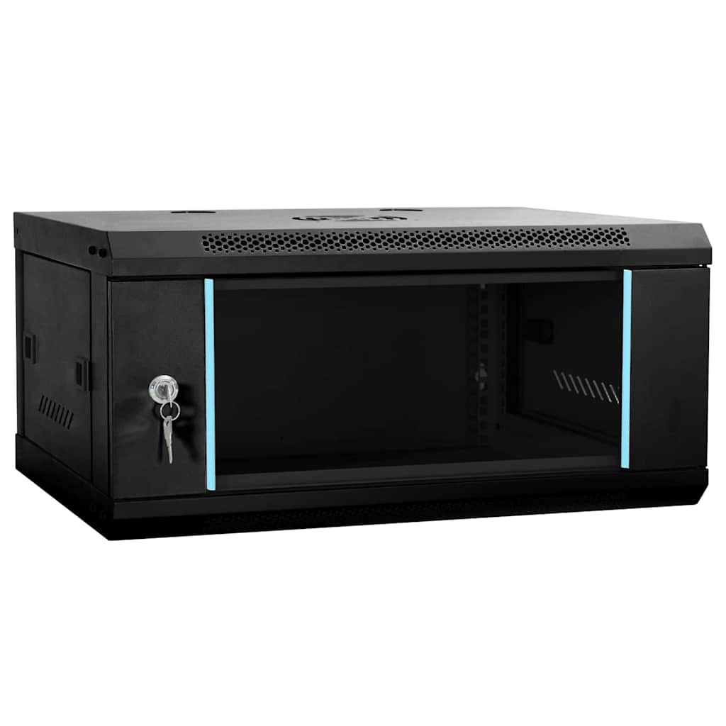 Netzwerkschrank Schwarz 60x35x28cm