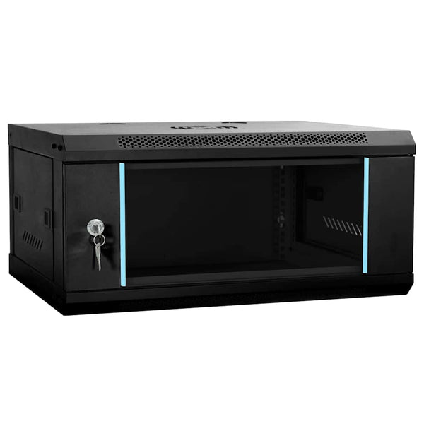Netzwerkschrank Schwarz 60x35x28cm