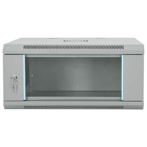 Netzwerkschrank mit Speicher Grau 60x35x28cm