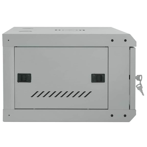 Netzwerkschrank mit Speicher Grau 60x45x35 cm