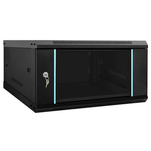 Netzwerkschrank mit Speicher Schwarz 60x60x35cm