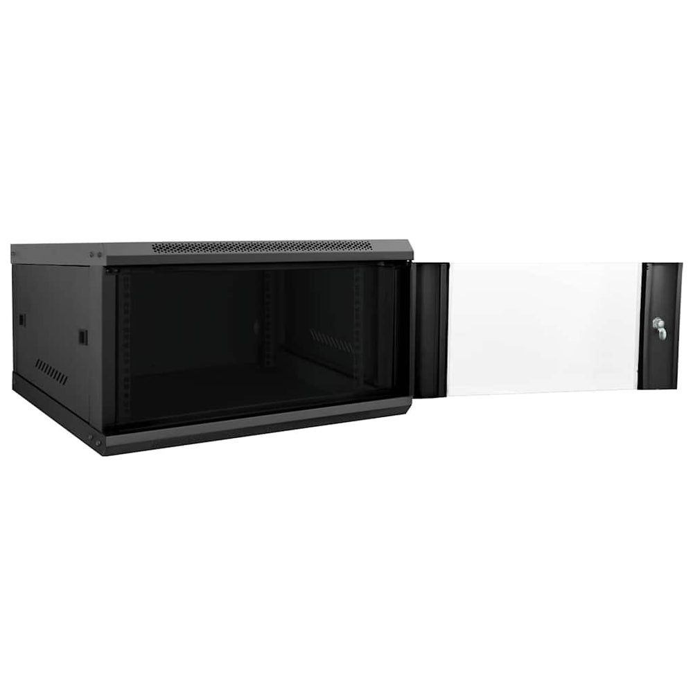 Netzwerkschrank mit Speicher Schwarz 60x60x35cm