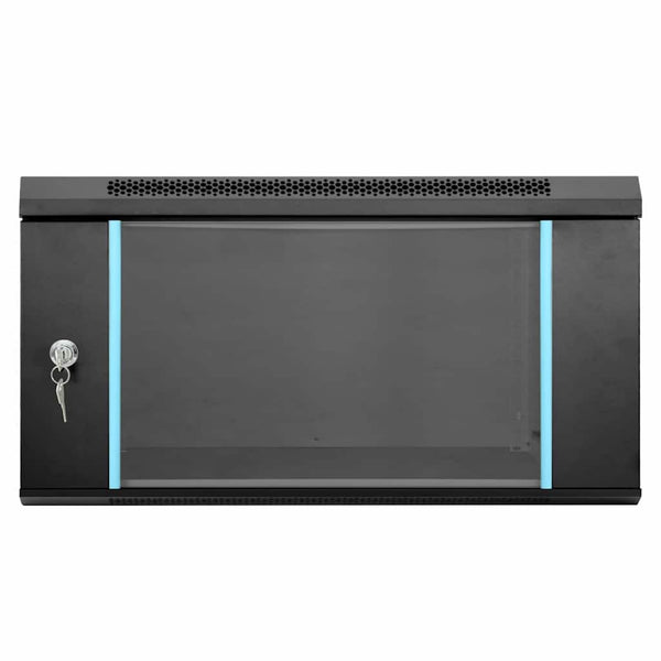 Netzwerkschrank mit Speicher Schwarz 60x60x35cm