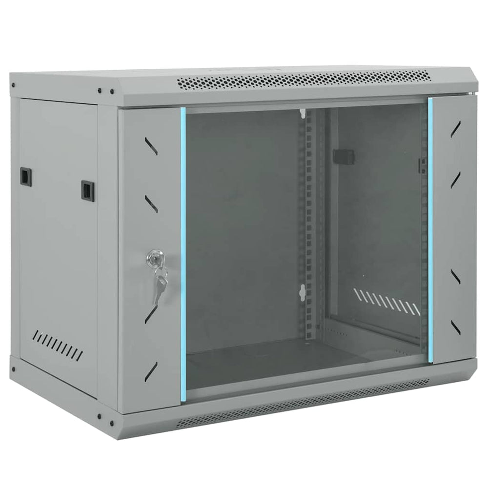 Netzwerkschrank mit Speicher Grau 60x45x50cm
