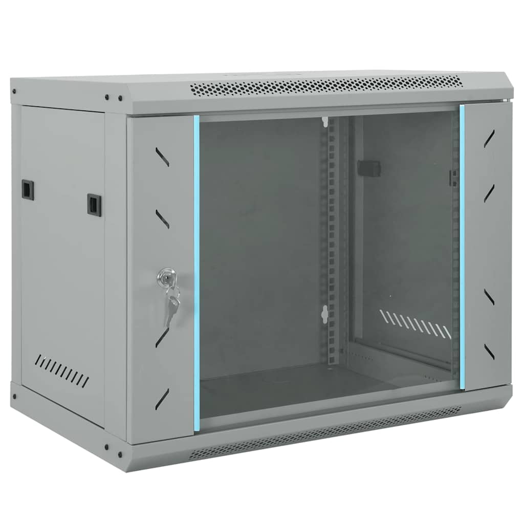 Netzwerkschrank mit Speicher Grau 60x45x50cm