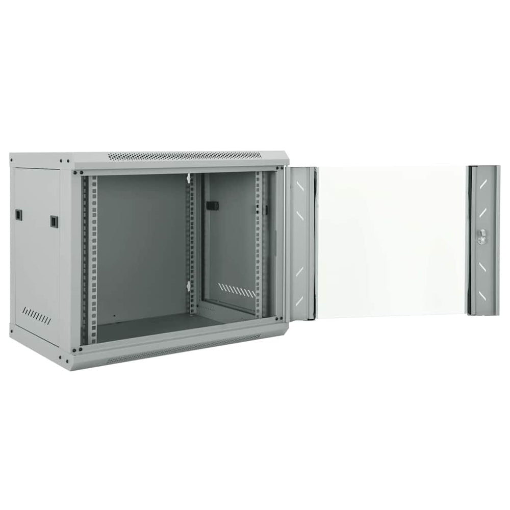 Netzwerkschrank mit Speicher Grau 60x45x50cm