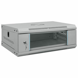 Netzwerkschrank mit Speicher Grau 53x45x21cm