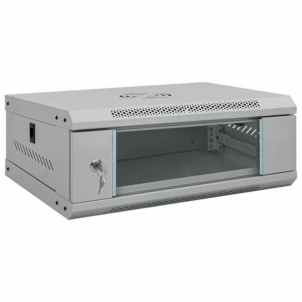 Netzwerkschrank mit Speicher Grau 53x45x21cm