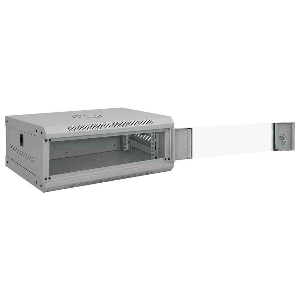 Netzwerkschrank mit Speicher Grau 53x45x21cm
