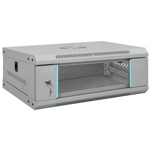 Netzwerkschrank mit Speicher Grau 53x45x21cm