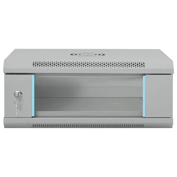 Netzwerkschrank mit Speicher Grau 53x45x21cm