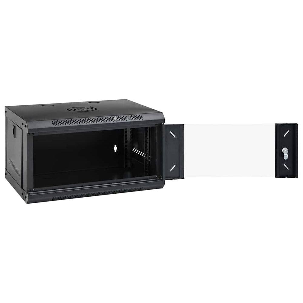 Netzwerkschrank mit Speicher Schwarz 53x45x30cm