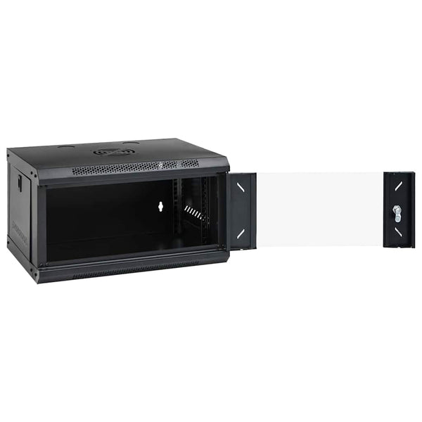 Netzwerkschrank mit Speicher Schwarz 53x45x30cm