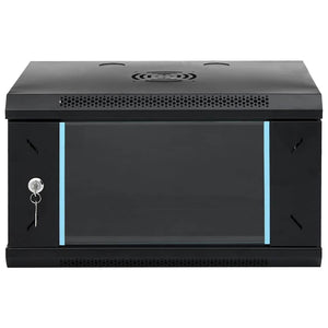 Netzwerkschrank mit Speicher Schwarz 53x45x30cm