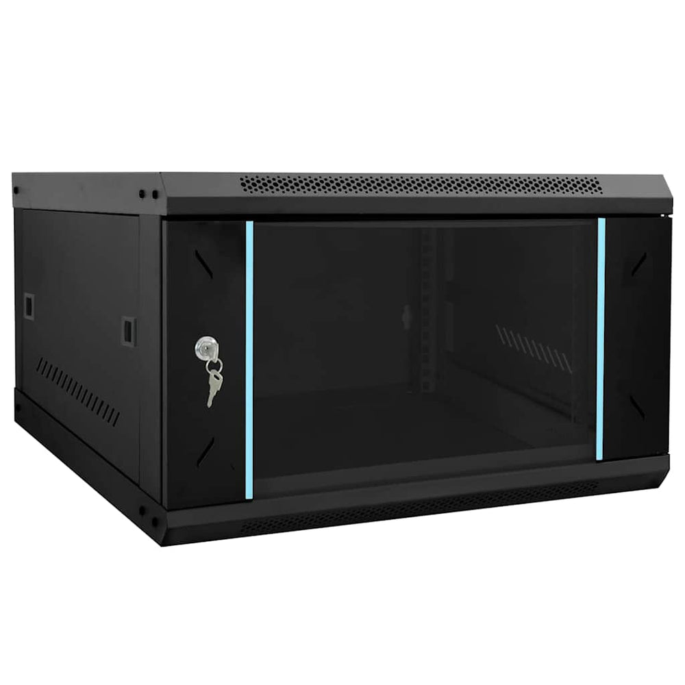 Netzwerkschrank mit Speicher Schwarz 53x60x30cm