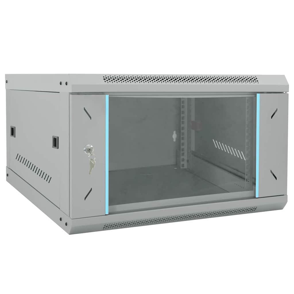 Netzwerkschrank Grau Stahl 53x60x30cm