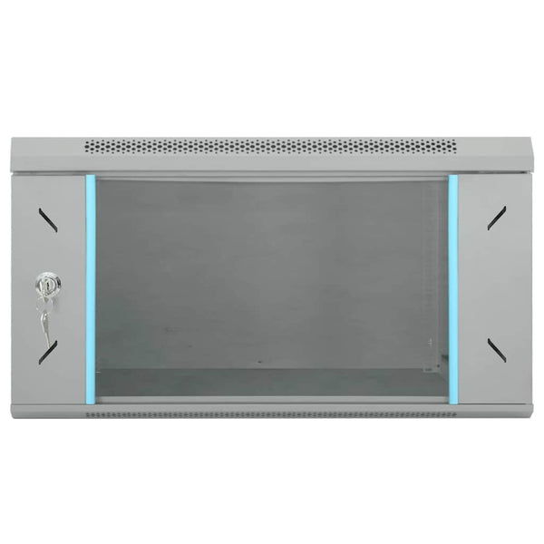 Netzwerkschrank Grau Stahl 53x60x30cm