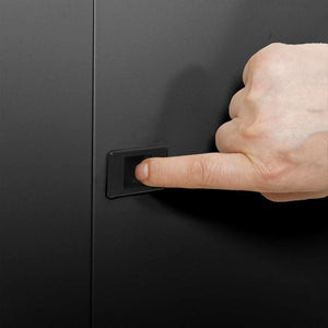 Netzwerkschrank mit Speicher Schwarz 53x45x45 cm