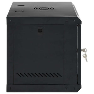 Netzwerkschrank mit Speicher Schwarz 53x45x45 cm