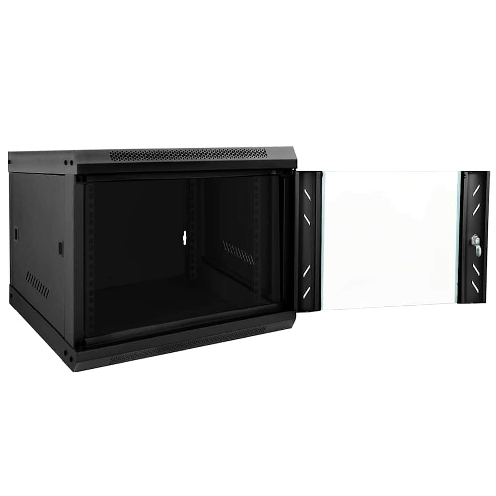Netzwerkschrank mit Speicher Schwarz 53x60x45 cm
