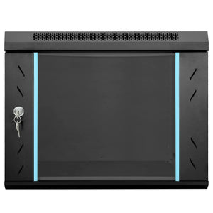 Netzwerkschrank mit Speicher Schwarz 53x60x45 cm