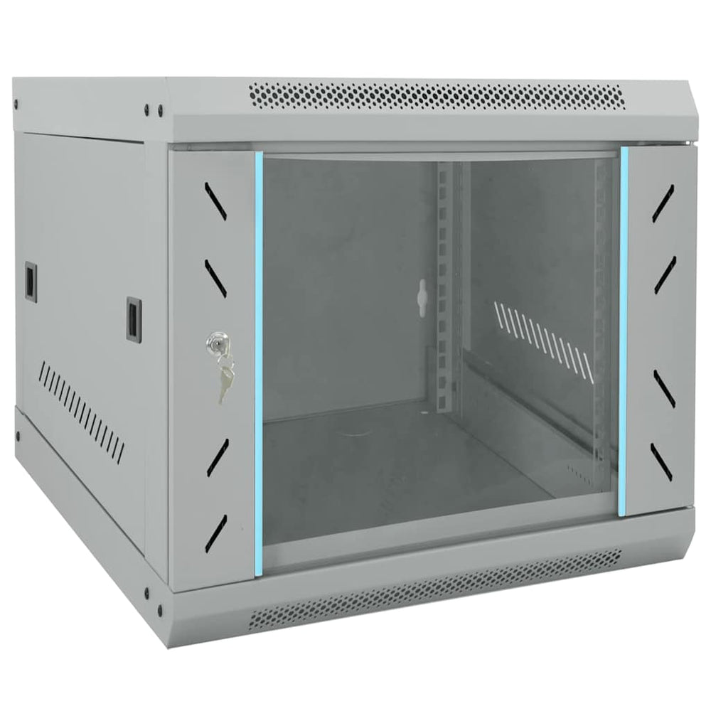 Netzwerkschrank mit Speicher Grau 53x60x45 cm