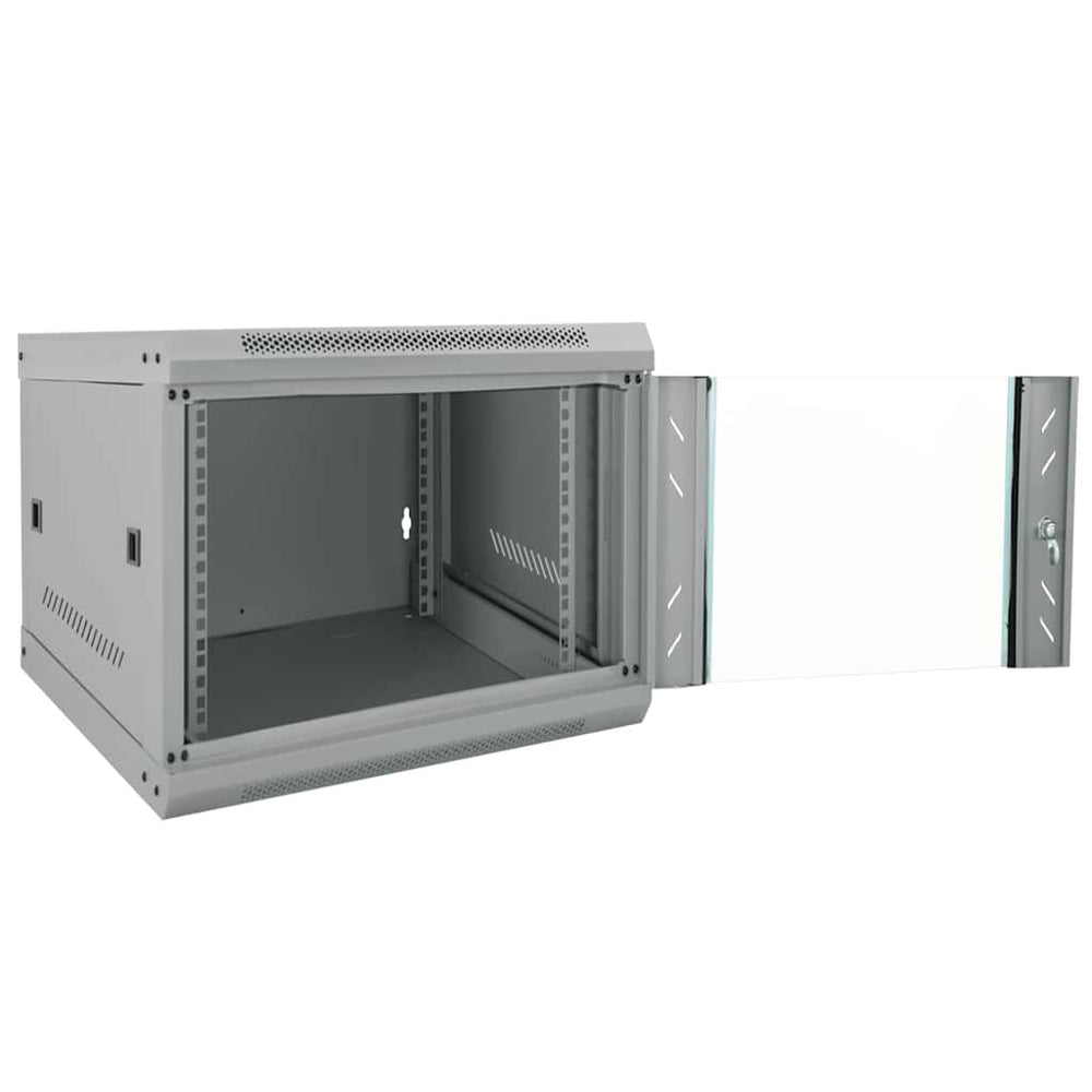Netzwerkschrank mit Speicher Grau 53x60x45 cm