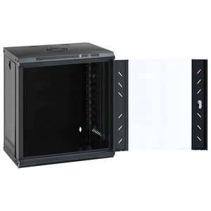 Netzwerkschrank mit Speicher Schwarz 53x45x60 cm