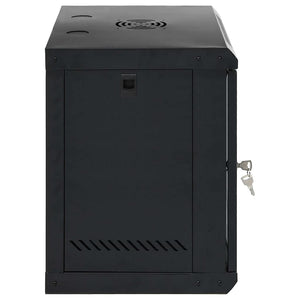 Netzwerkschrank mit Speicher Schwarz 53x45x60 cm