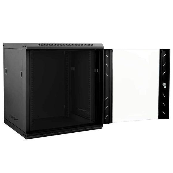 Netzwerkschrank mit Speicher Schwarz 60cm